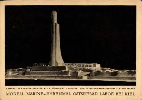 Ak Ostseebad Laboe, Modell Marine Ehrenmal