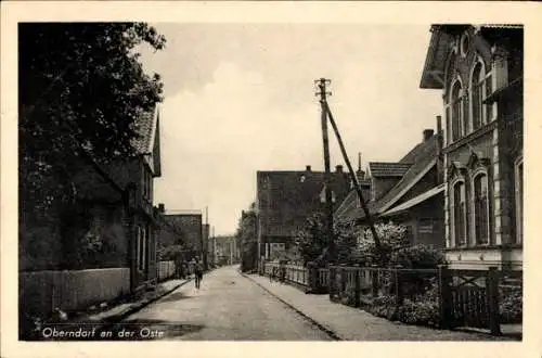 Ak Oberndorf an der Oste Niedersachsen, Straßenpartie, Gebäude