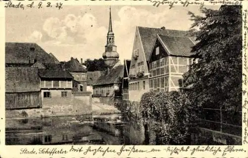 Ak Stade in Niedersachsen, Schiffertor