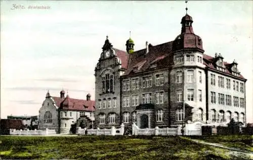 Ak Zeitz im Burgenlandkreis, Realschule