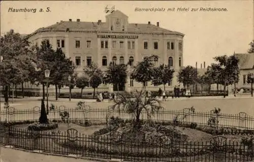 Ak Naumburg an der Saale, Bismarckplatz, Hotel Reichskrone