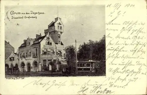 Ak Grafenberg Düsseldorf am Rhein, Jägerhaus