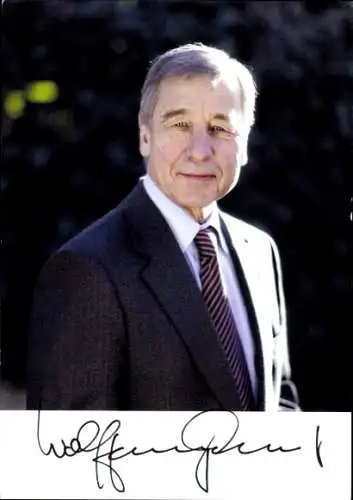 Foto Wolfgang Clement, Ministerpräsident Nordrhein Westfalen, Autogramm