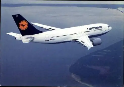 Ak Deutsches Passagierflugzeug, Lufthansa, Airbus A310-300