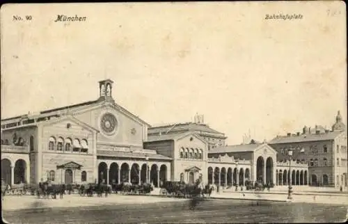 Ak München Bayern, Bahnhofsplatz