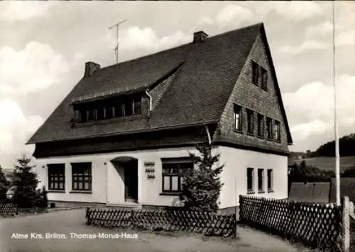 Ak Alme Brilon im Sauerland, Thomas Morus Haus