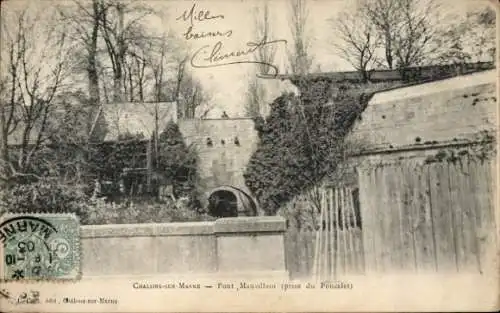 Ak Chalons sur Marne, Post, Mauvillain (pres du Poncelet)