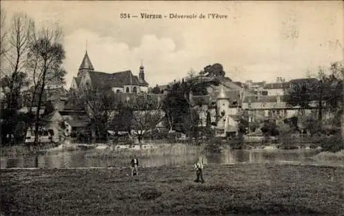 Ak Vierzon Cher, Deversoir de l'Yevre