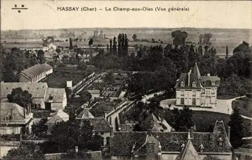 Ak Massay Cher, Le Champ-aux-Oies, vue generale