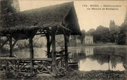 Ak Rueil Frankreich, Embarcadere au Manoir de Richelieu