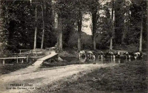 Ak Massay Cher, vue de Gareau, Le Gue