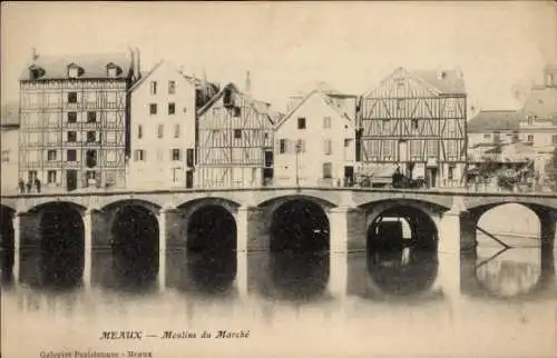 Ak Meaux Seine-et-Marne, Moulins du Marche