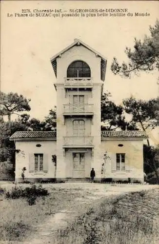 Ak Saint Georges de Didonne Charente Maritime, Le phare de Suzac