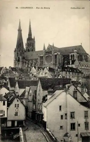 Ak Chartres Eure et Loir, Rue du Bourg