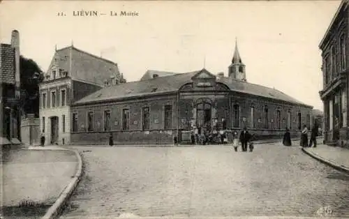 Ak Liévin Pas de Calais, La Mairie