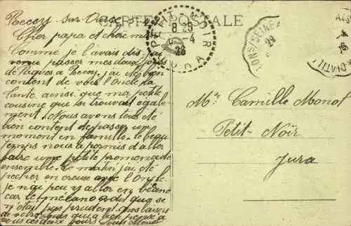 Ak Recey sur Ource Côte d'Or, Entree du Val d'Arce