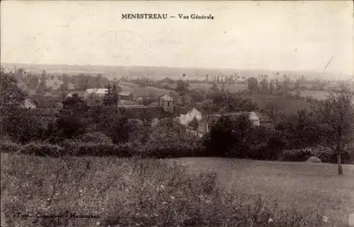 Ak Ménestreau en Villette Loiret, vue generale