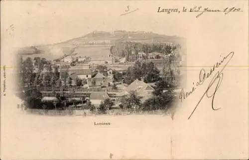 Ak Langres Haute Marne, Gesamtansicht