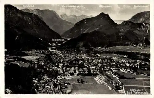 Ak Bad Reichenhall in Oberbayern, Panorama, Saalachsee, Reiteralpe, Müllner Horn