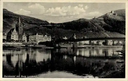 Ak Bernkastel Kues an der Mosel, Burg Landshut, Teilansicht