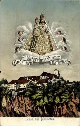 Ak Metzerlen Mariastein Kanton Solothurn, Kloster Maria Stein, Marienbild