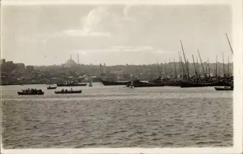 Foto Ak Türkei?, Hafen, Schiffe