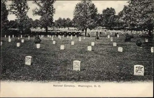 Ak Washington DC USA, Nationalfriedhof