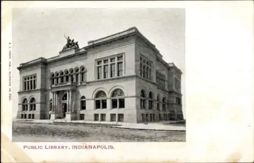 Ak Indianapolis Indiana USA, Öffentliche Bibliothek