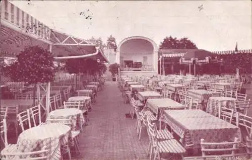 Ak Magdeburg an der Elbe, Zentral-Theater, Terrasse