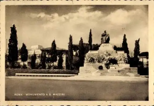 Ak Roma Rom Lazio, Monumento a G. Mazzini