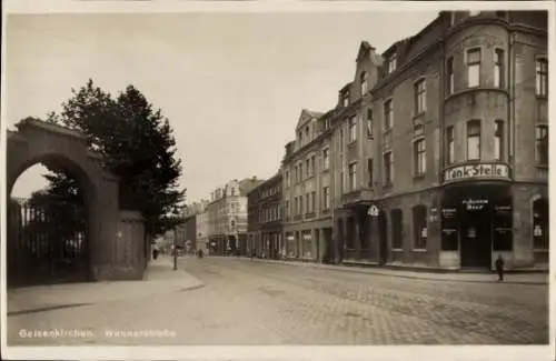 Ak Gelsenkirchen im Ruhrgebiet, Wannerstraße 80, Gaststätte Tank-Stelle, Ecke Auf dem Graskamp