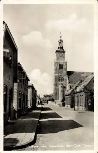 Ak Hazerswoude Südholland, Torenstraat, Gem. Turm