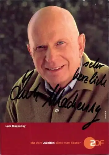 Ak Schauspieler Lutz Mackensy, Portrait, Autogramm, ZDF