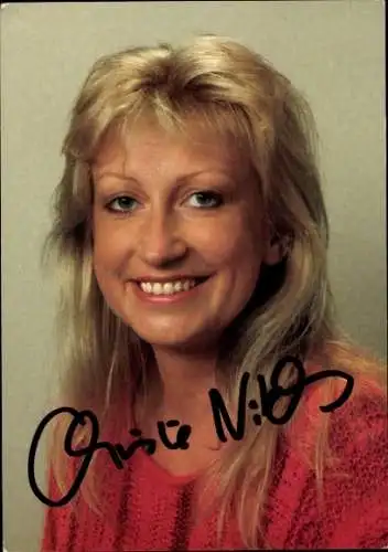 Ak Schauspielerin Christine Niklas, Portrait, Autogramm