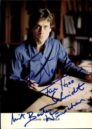 Ak Schauspieler John Neumeier, Portrait, Autogramm