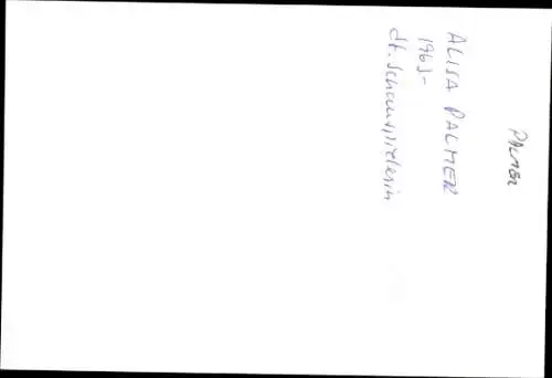 Ak Schauspielerin Alisa Palmer, Portrait, Autogramm