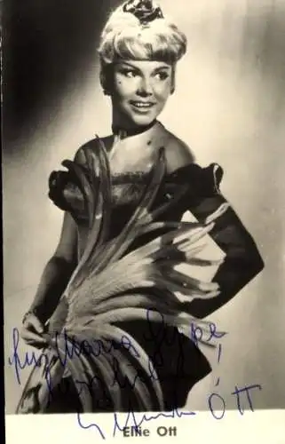 Ak Schauspielerin Elfriede Ott, Portrait, Autogramm