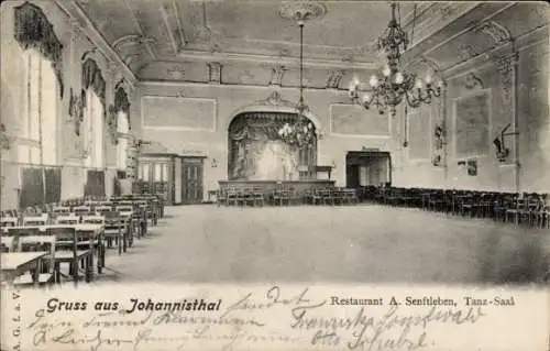 Ak Berlin Treptow Johannisthal, Restaurant, Tanzsaal