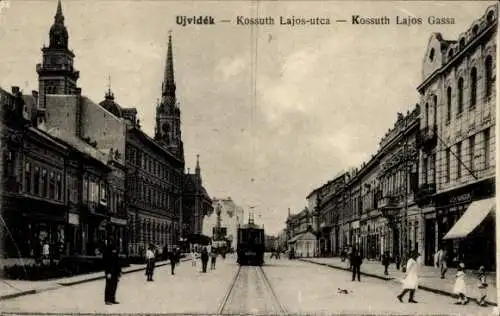 Ak Novi Sad Újvidék Neusatz Serbien, Kossuth Lajos-utca, Kossuth Lajos Gassa