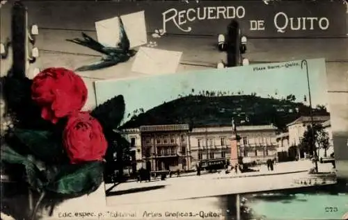 Passepartout Ak Quito Ecuador, Plaza Sucre
