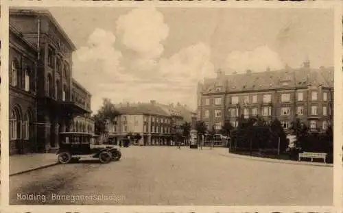 Ak Kolding Dänemark, Banegaardspladsen, Bahnhof