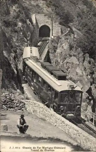 Ak Kanton Wallis, Martigny-Chatelard Bahn, Tunnel du Charbon