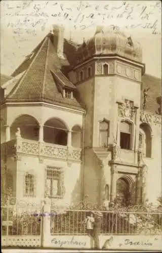 Studentika Foto Ak Bogenhausen München, Corpshaus Isaria, Maria Theresien Straße