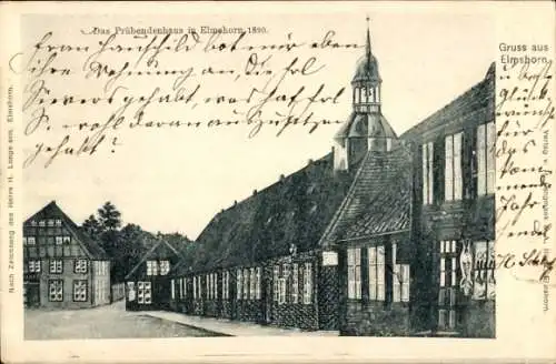 Ak Elmshorn in Holstein, Präbendenhaus, 1890