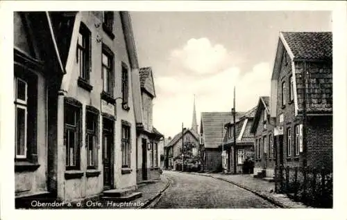 Ak Oberndorf Oste Niedersachsen, Hauptstraße, Gebäude