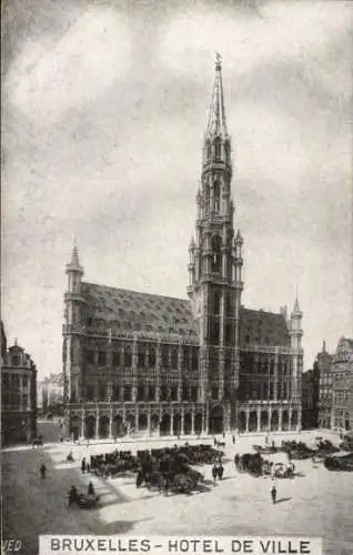 Ak Bruxelles Brüssel, Rathaus