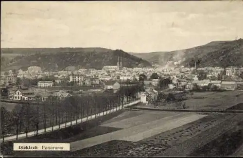 Ak Diekirch Luxemburg, Panorama