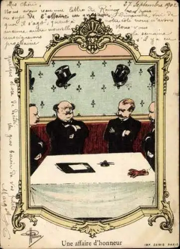 Künstler Ak Guillaume, Albert, Une affaire d'honneur