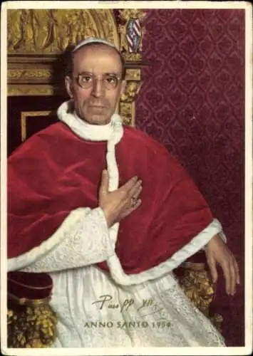 Ak Papst Pius XII., Eugenio Maria Giuseppe Giovanni Pacelli