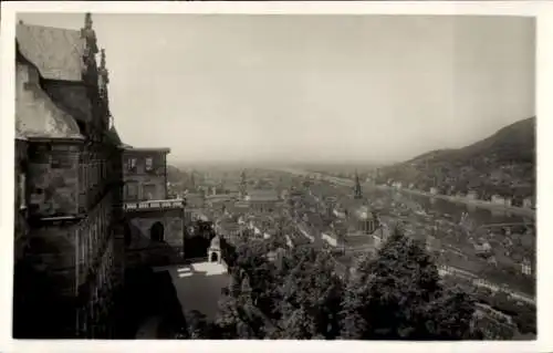 Ak Heidelberg am Neckar, Totalansicht, Blick vom Schlossaltan, Stadt, Aufnahme Rolf Kellner